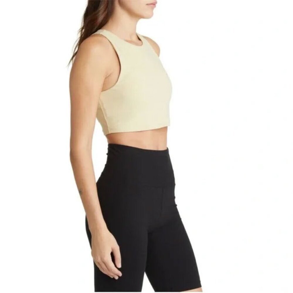 OUTDOOR VOICES Beige Zoom Sports Bra Cream Sports Bra Small